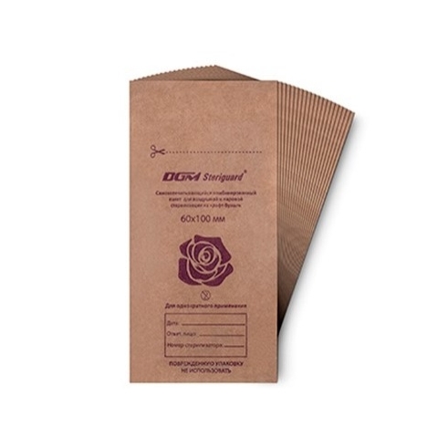 DGM Пакет комбинированный для стерилизации, крафт-бумага, 60*100 мм, 100 шт./упак.