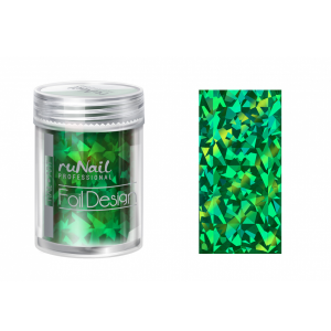 1994 Ru Nail Фольга цвет Зелёный голографик, 1,5 м, туба