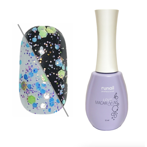 6798 RuNail Гель-лак Macaroons, 12 мл.
