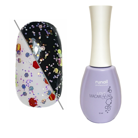 6803 RuNail Гель-лак Macaroons, 12 мл.