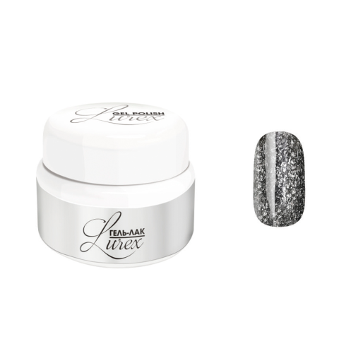 4087 RuNail Гель-лак Lurex Обсидиан, 5 гр.