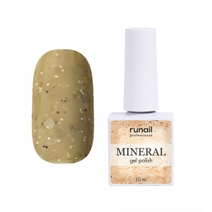 7279 RuNail Гель-лак с миксом частиц MINERAL, 10 мл.