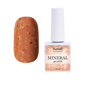 7280 RuNail Гель-лак с миксом частиц MINERAL, 10 мл.