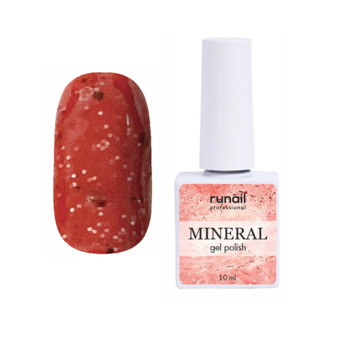 7281 RuNail Гель-лак с миксом частиц MINERAL, 10 мл.