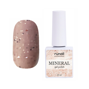 7282 RuNail Гель-лак с миксом частиц MINERAL, 10 мл.