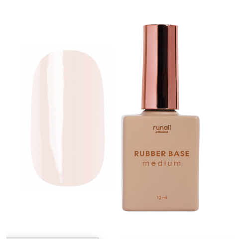 6486 RuNail База Каучуковая Medium, 12 мл.