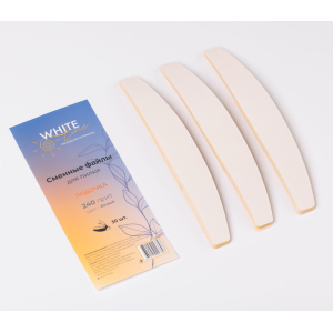 WL Сменные файлы для пилки Лодочка 180 грит белый, 30 шт.