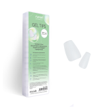 7626 RuNail Гелевые типсы Зауженный квадрат прозрачные, 360 шт.