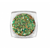 3813 RuNail Блёстки MIX, зелёный