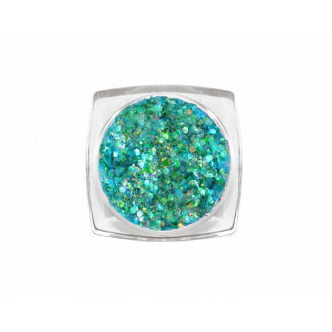 3814 RuNail Блёстки MIX, бирюзовый