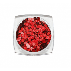 3792 RuNail Пайетки Голографика, красные