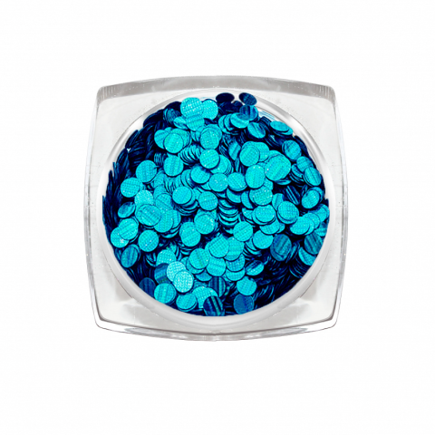 3798 RuNail Пайетки Голографика, синие