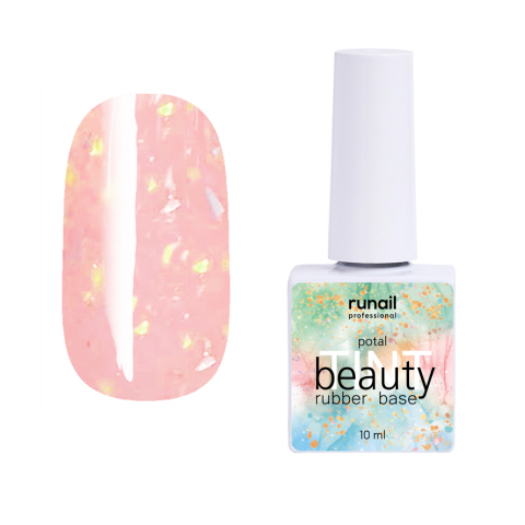 7290 RuNail Каучуковая база Beauty TINT Potal, 10 мл.