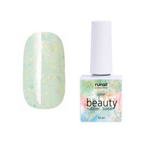 7298 RuNail Каучуковая база Beauty TINT Potal, 10 мл.