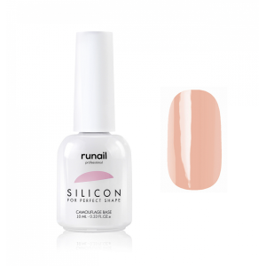 4337 RuNail База Силиконовая камуфлирующая для гель-лака, 10 мл.