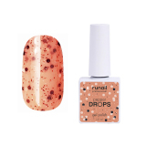 7304 RuNail Гель-лак Drops с шестигранниками, 10 мл.