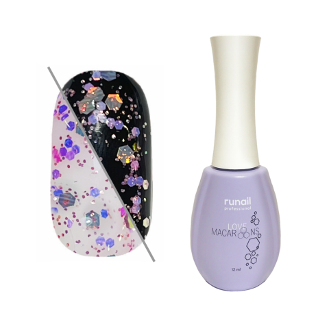 6801 RuNail Гель-лак Macaroons, 12 мл.