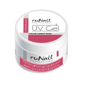 1844 RuNail Камуфлирующий УФ-гель Розовая карамель, 30 гр.
