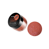 0041 RuNail Акриловая пудра с блёстками Красно-коричневая, 7,5 гр.