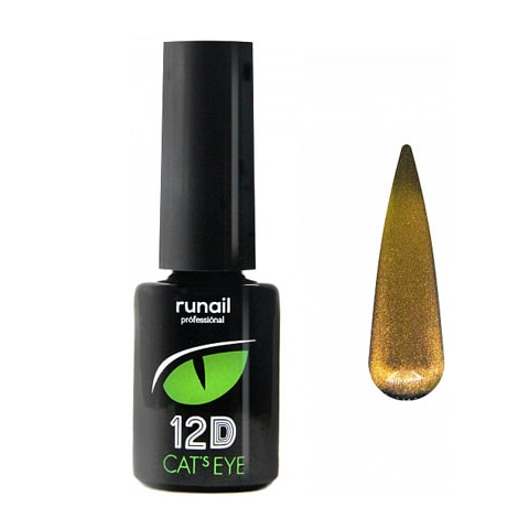 4908 RuNail Гель-лак Cat's eye 12D, 6 мл. 