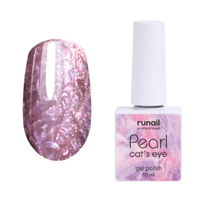 7645 RuNail Гель-лак Cat's eye Pearl, 10 мл.