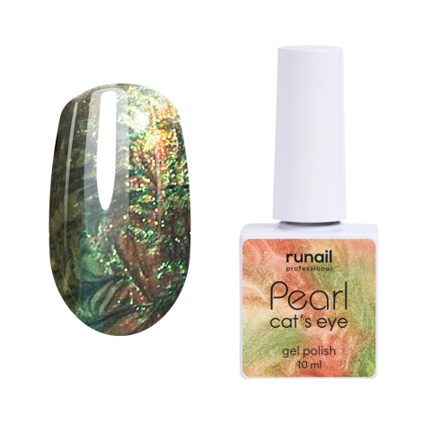 7648 RuNail Гель-лак Cat's eye Pearl, 10 мл.