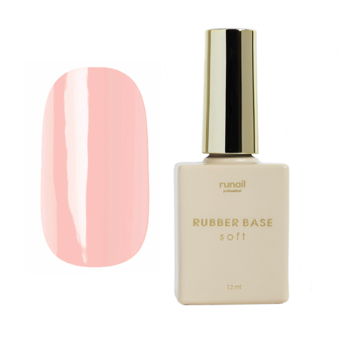 6474 RuNail База Каучуковая Soft, 12 мл.