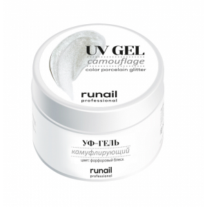 4071 RuNail Камуфлирующий УФ Гель Фарфоровый блеск, 15 гр.