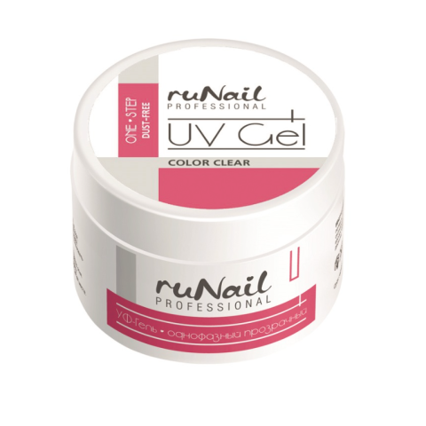 2400 RuNail Однофазный УФ Гель Прозрачный, 15 гр.