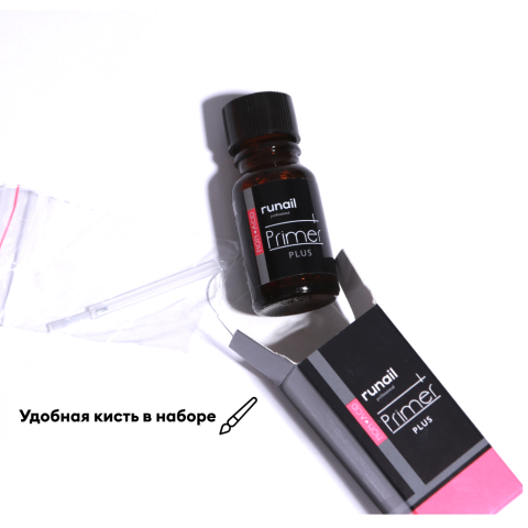 1372 RuNail Праймер Плюс бескислотный, 10 мл.