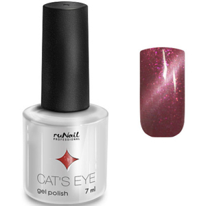 2914 RuNail Гель-лак Cat's eye Вишнёво-малиновый, 7 мл.