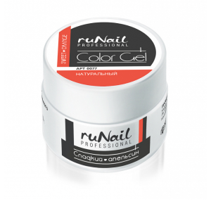 0077 RuNail Цветной УФ-Гель Сладкий Апельсин, 7,5 гр.