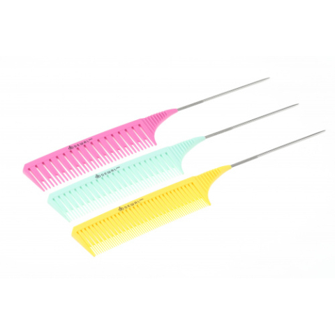 СО-3Mix DEWAL Набор расчесок для мелирования, цветные, 26 см.