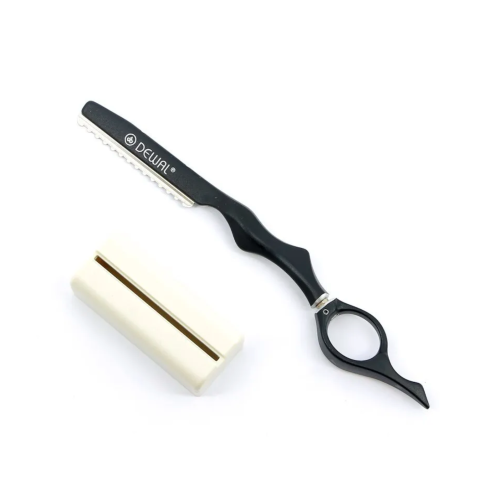 М2131Т-ВК DEWAL Бритва филировочная с вращающимся кольцом, черная