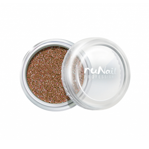 4296 RuNail Пыль зеркальная для втирки с шиммером, светло-розовая