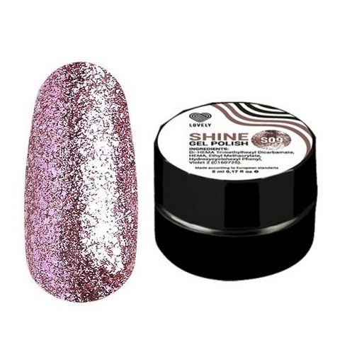S09 Lovely Гель-лак Shine, 5 мл.