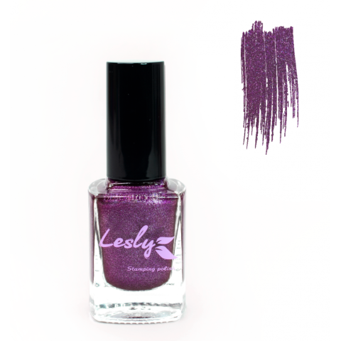 Lesly Лак для стемпинга ГОЛОГРАФИЯ №63