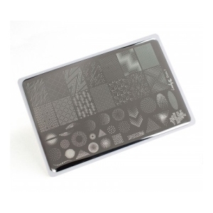 Lesly Пластина для стемпинга 8*12 см Dots-1