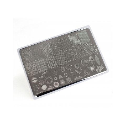 Lesly Пластина для стемпинга 8*12 см Dots-1