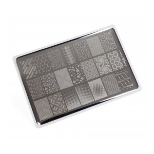 Lesly Пластина для стемпинга 8*12 см Dots-2