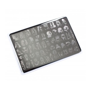 Lesly Пластина для стемпинга 8*12 см Girls-1