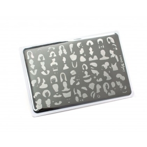 Lesly Пластина для стемпинга 8*12 см Girls-2