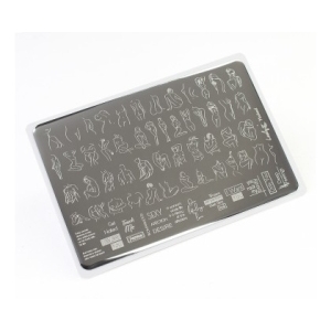 Lesly Пластина для стемпинга 8*12 см Naked