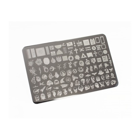 Lesly Пластина для стемпинга 9.5*14.5 см Brutal