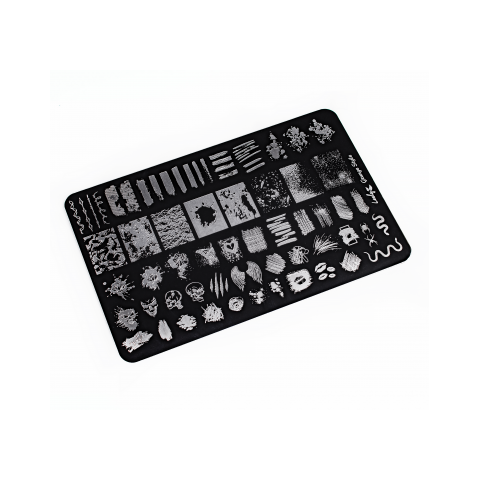 Lesly Пластина для стемпинга 9.5*14.5 см Grunge Style