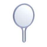 MR-61 silver DEWAL Зеркало с ручкой, пластик, серое 26*16*1 см
