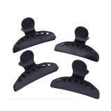 JB00315 Зажим "бабочка" черный, пластик (4 шт)