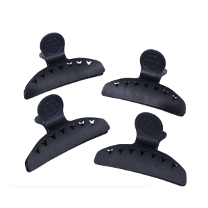 JB00315 Зажим "бабочка" черный, пластик (4 шт)