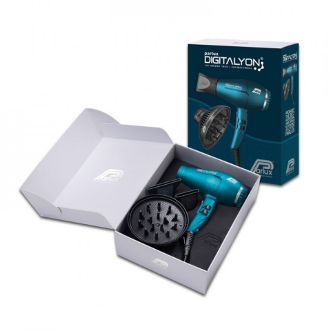 Set-0901-Blue Набор Фен PARLUX Digitalyon синий, 2400 Вт, 2 насадки + диффузор