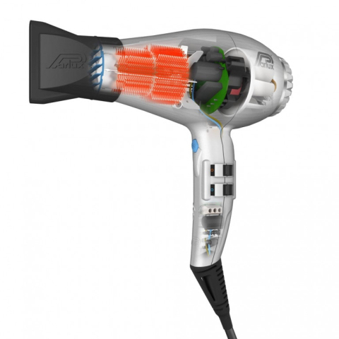 Set-0901-Silver Набор Фен PARLUX Digitalyon серебристый, 2400 Вт, 2 насадки + диффузор